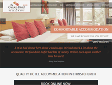 Tablet Screenshot of gardenhotel.co.nz