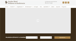 Desktop Screenshot of gardenhotel.hu